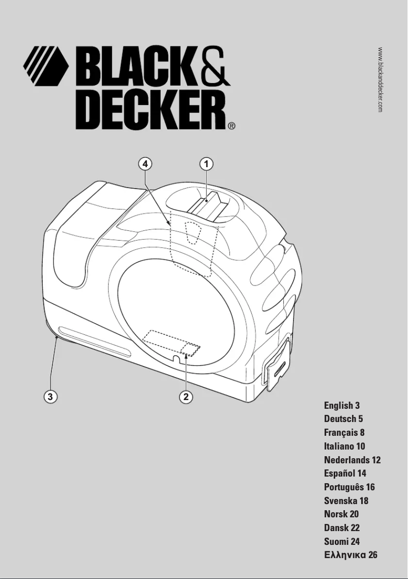 Page 1 de la notice Manuel utilisateur Black & Decker ATM100