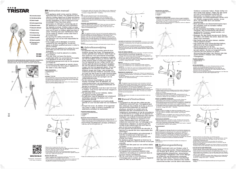 Image de la première page du manuel de l'appareil VE-5805