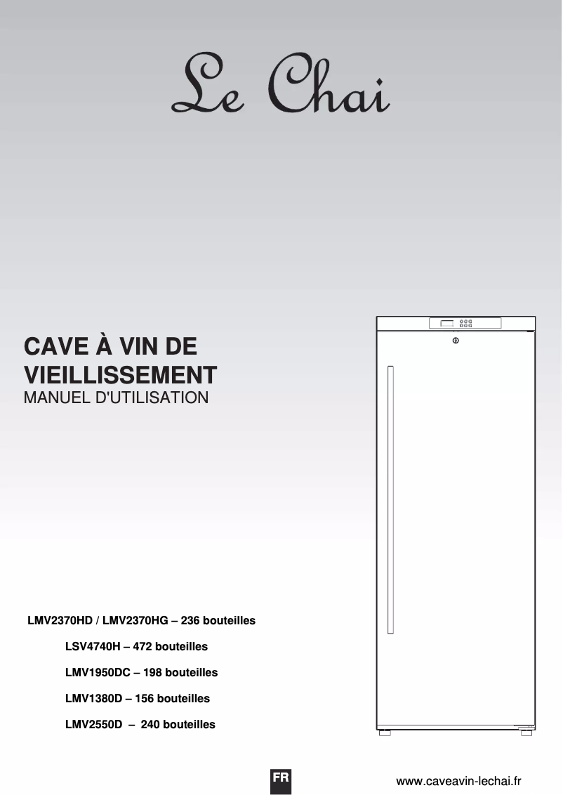 Page n°1 - Manuel utilisateur Le Chai LSV4740H