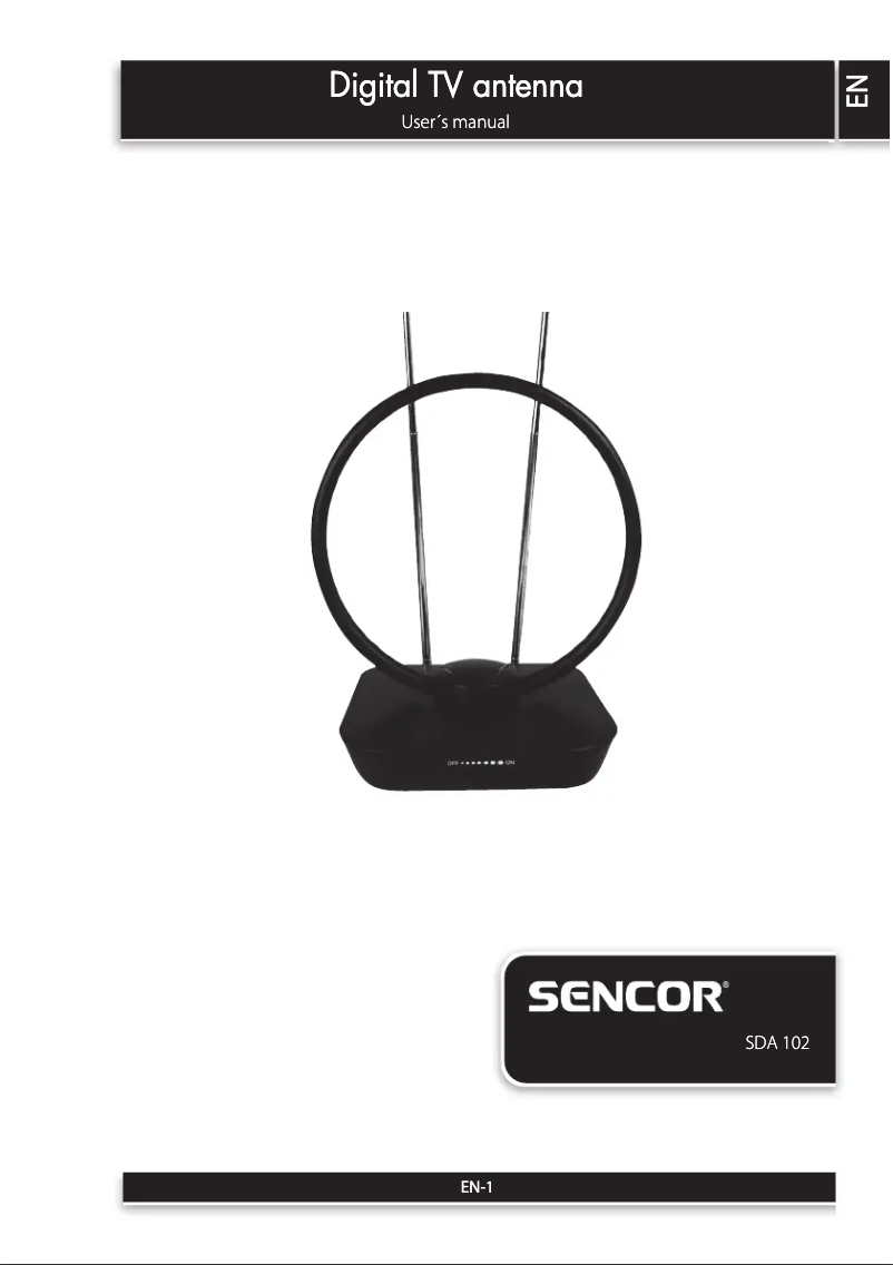 Page n°1 - Manuel utilisateur Sencor SDA 102