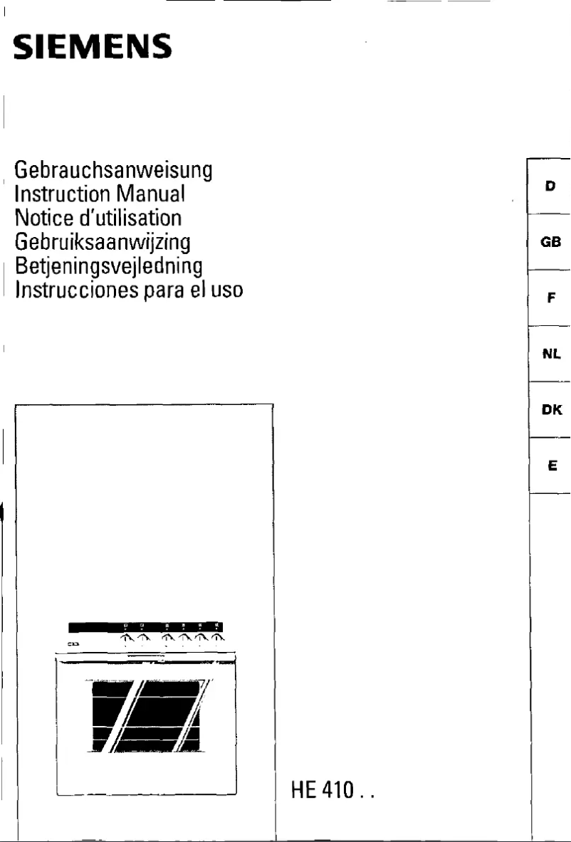 Page n°1 - Manuel utilisateur Siemens HE41044