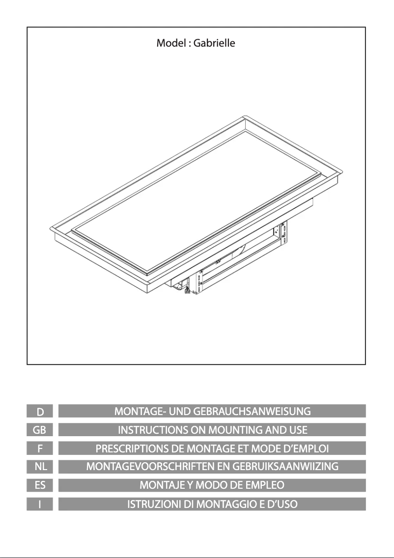 Page 1 de la notice Manuel utilisateur Airforce Gabrielle