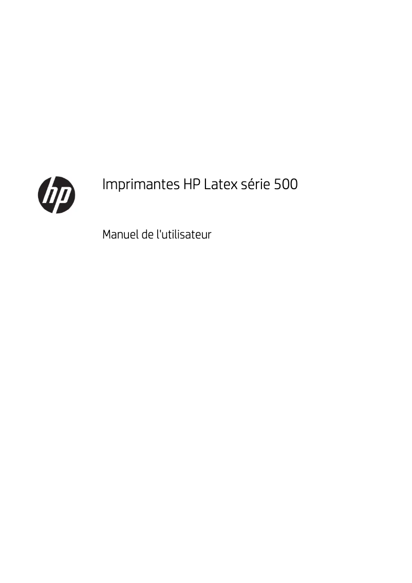 Page n°1 - Manuel utilisateur HP Latex 570