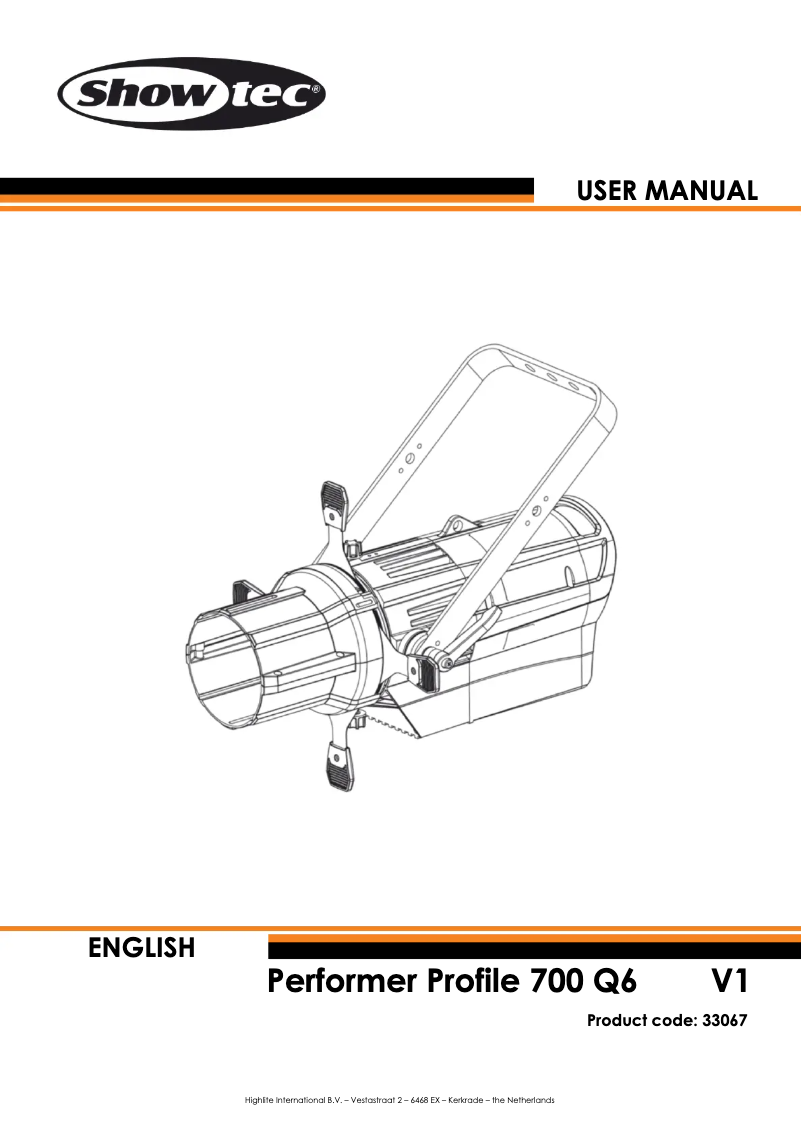 Image de la première page du manuel de l'appareil Performer Profile 700 Q6