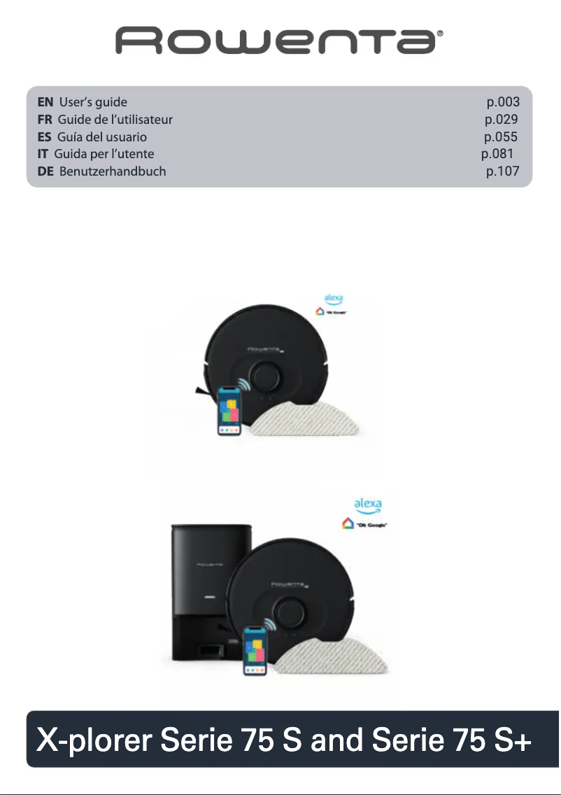 Imagen de la primera página del manual del dispositivo X-Plorer Serie 75S+ YY5352FE