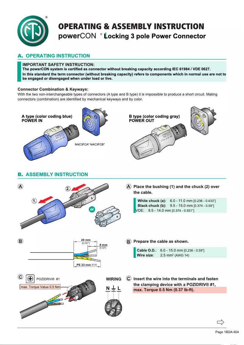 Image de la première page du manuel de l'appareil NAC3FCB-1