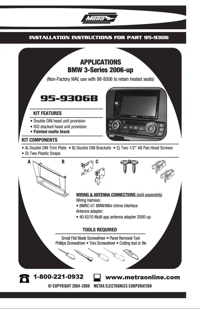 Image de la première page du manuel de l'appareil 95-9306B