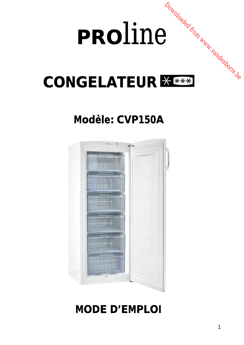 Image de la première page du manuel de l'appareil CVP150A