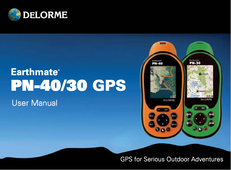 Page n°1 - Manuel utilisateur Garmin Earthmate PN-30