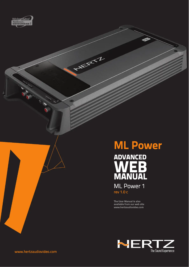 Page 1 de la notice Manuel utilisateur Hertz Mille ML Power 1