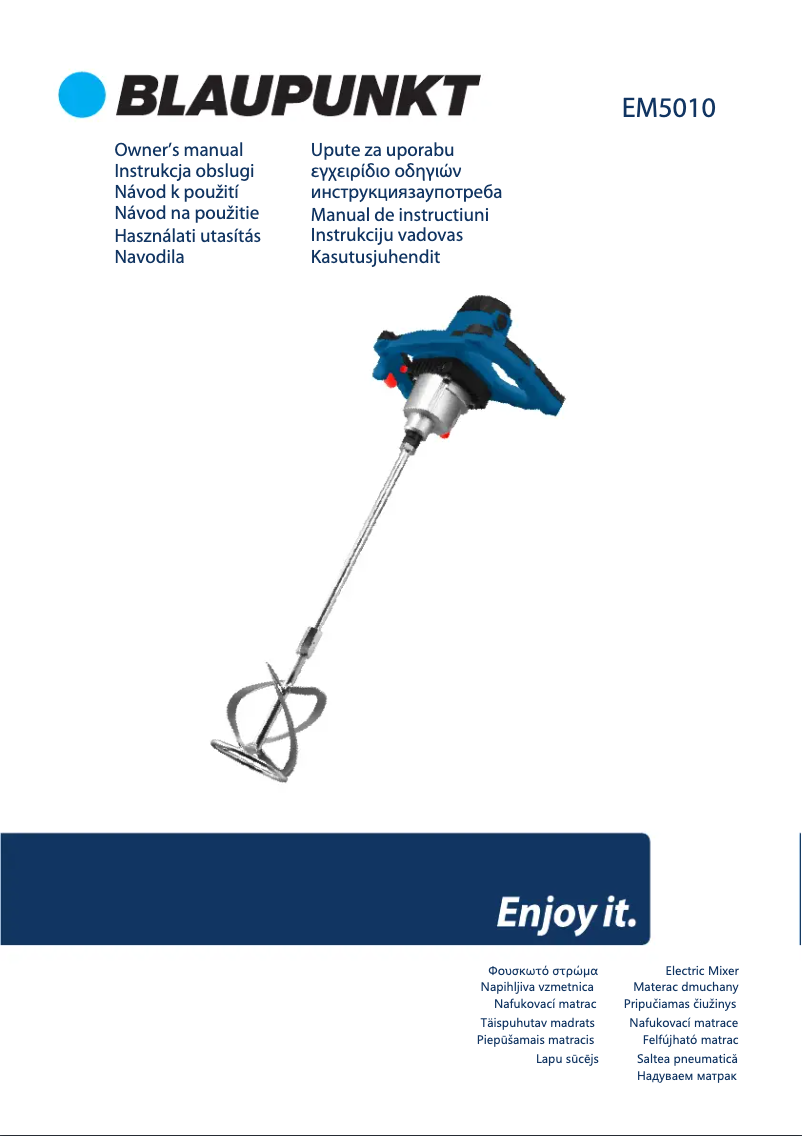 Page 1 de la notice Manuel utilisateur Blaupunkt EM5010