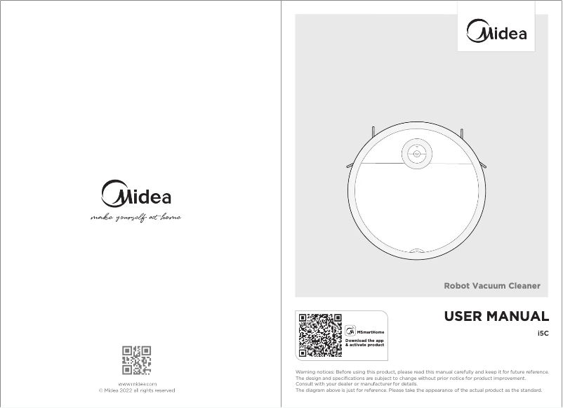 Page n°1 - Manuel utilisateur Midea i5C