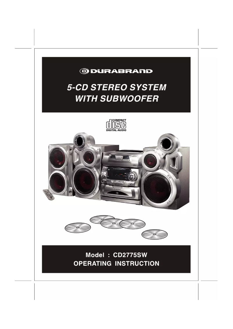 Page n°1 - Manuel utilisateur Durabrand CD2775SW