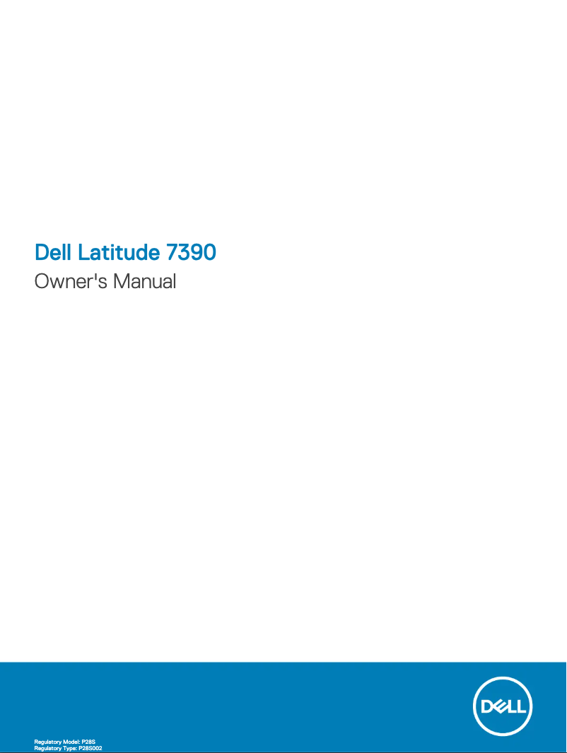 Page 1 de la notice Manuel utilisateur Dell Latitude 7390