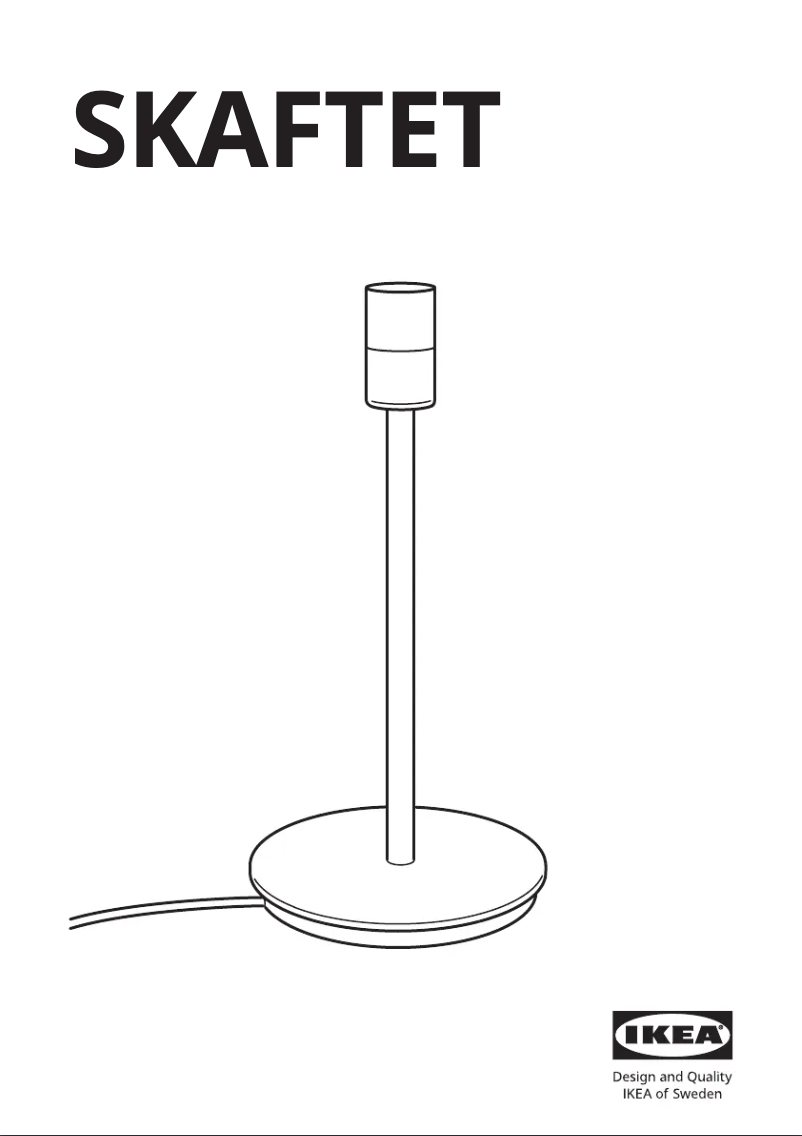 Image de la première page du manuel de l'appareil SKAFTET 604.053.90