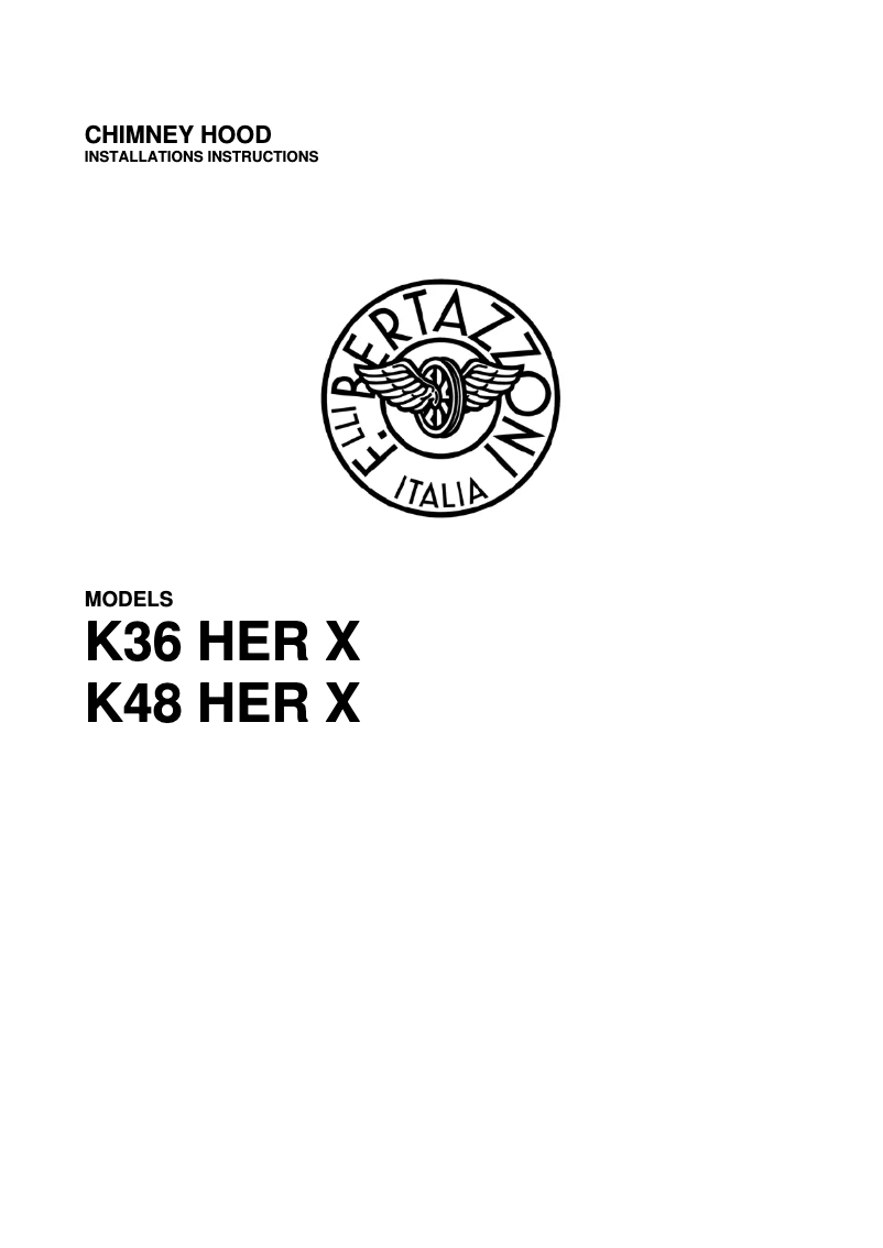 Página 1 del manual Manual de usuario Bertazzoni KC36 HER CR