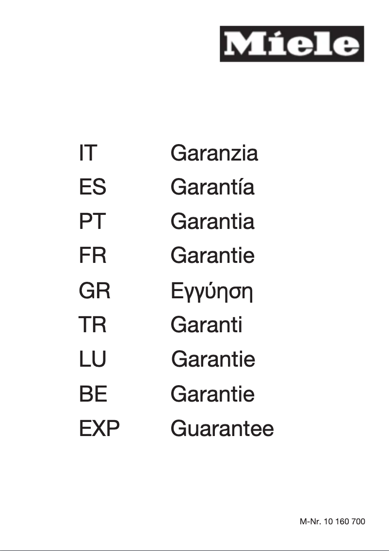 Page 1 de la notice Manuel utilisateur Miele W 667