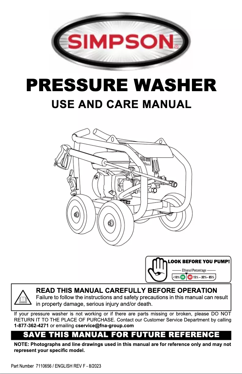 Página 1 del manual Manual de usuario Simpson SuperPro SW4035HADM-S