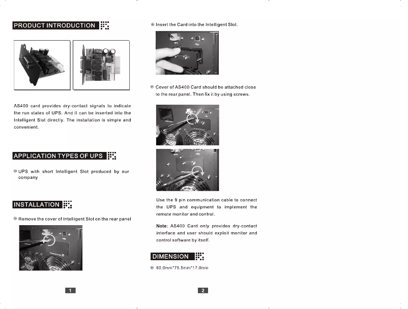 Page 1 de la notice Manuel utilisateur PowerPlus MINI AS400