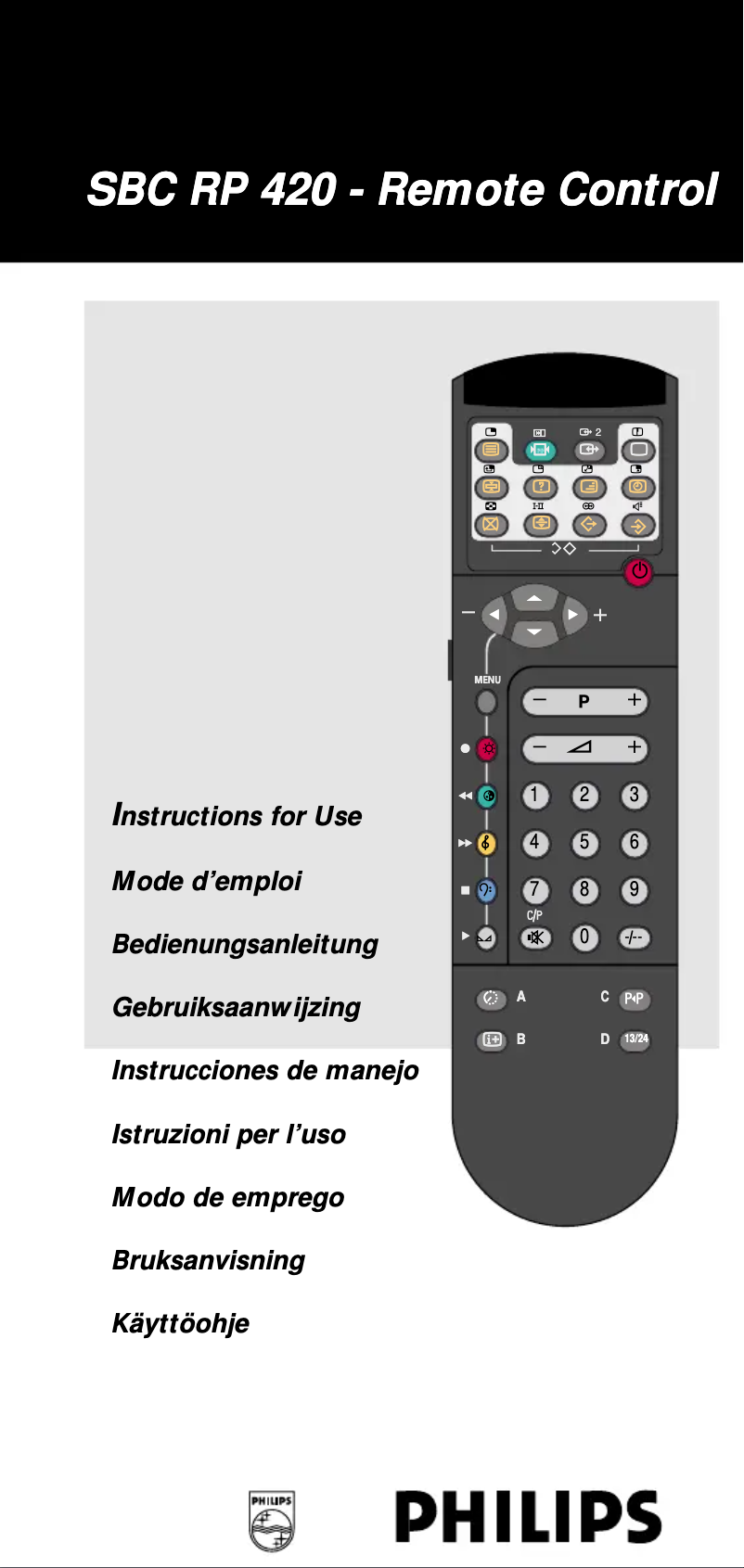 Image de la première page du manuel de l'appareil SBC RP 420