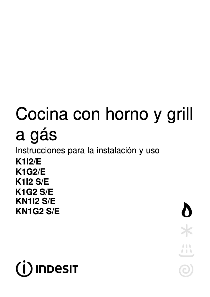 Page 1 de la notice Manuel utilisateur Indesit KN1G2 S/E