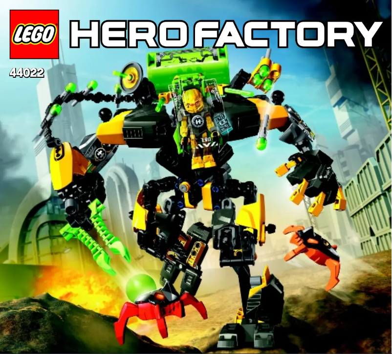 Page 1 de la notice Manuel utilisateur Lego Hero Factory 44022