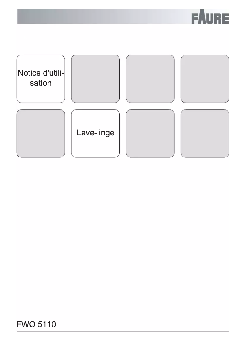 Image de la première page du manuel de l'appareil FWQ5110