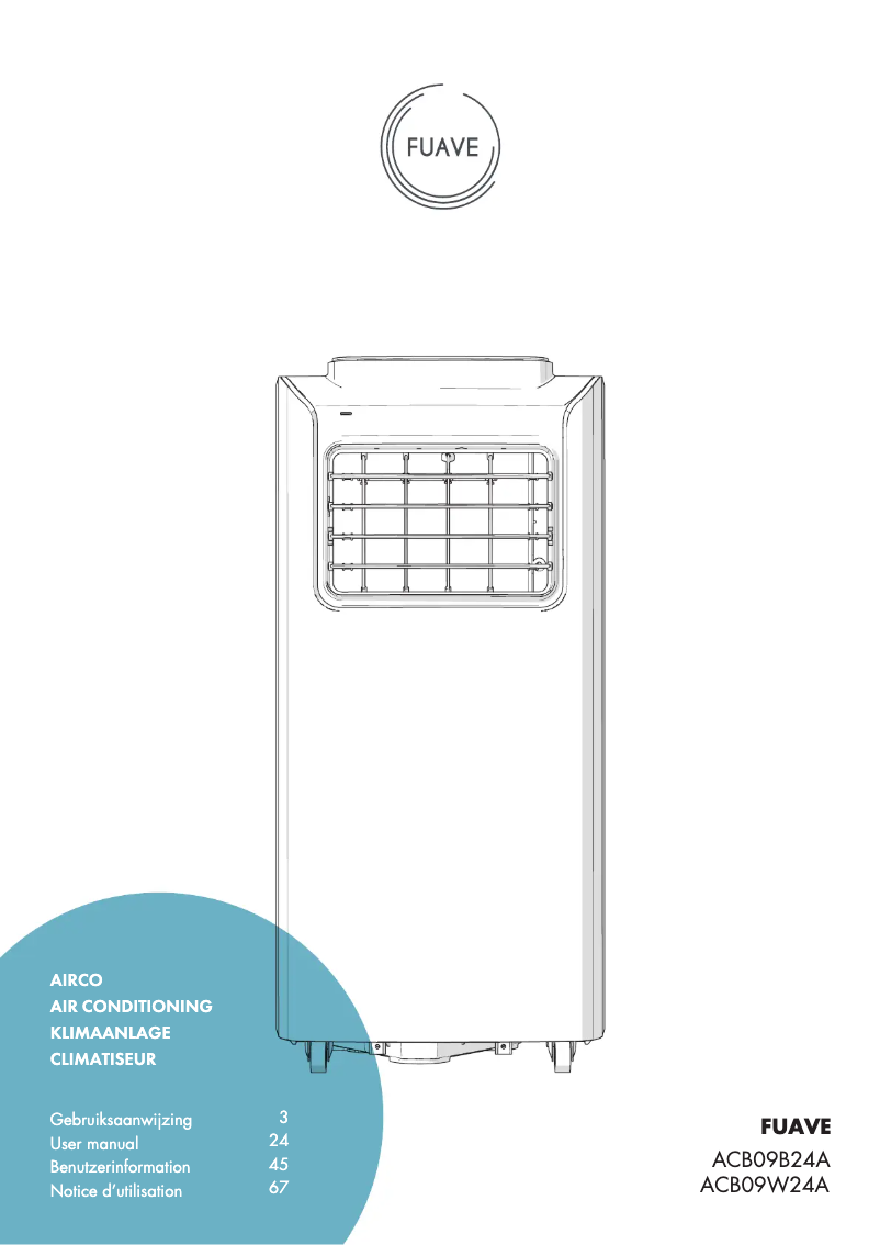 Page n°1 - Manuel utilisateur Fuave ACB09B24A