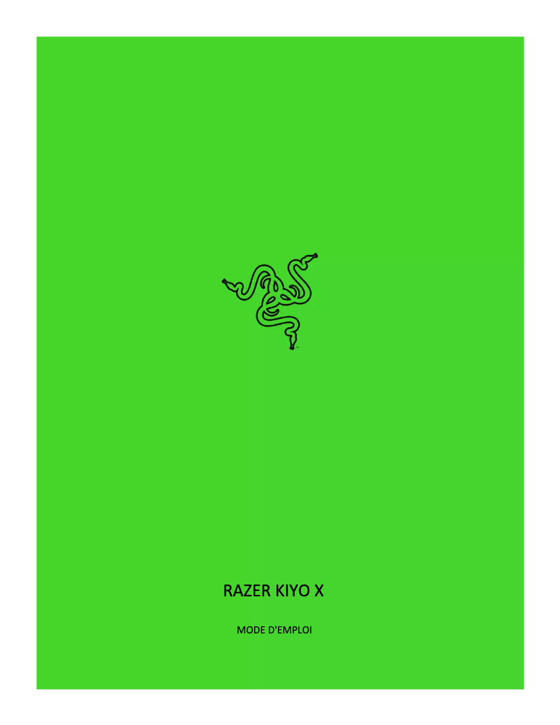 Image de la première page du manuel de l'appareil Kiyo X