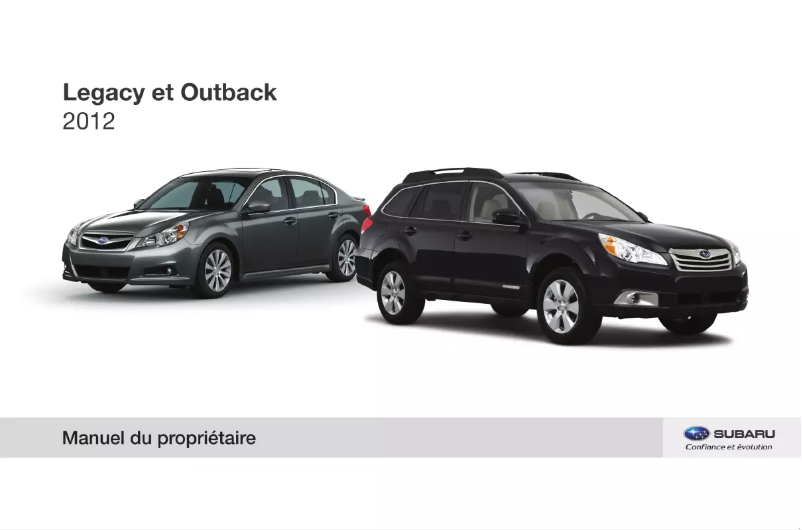 Página 1 del manual Manual de usuario Subaru Legacy (2012)