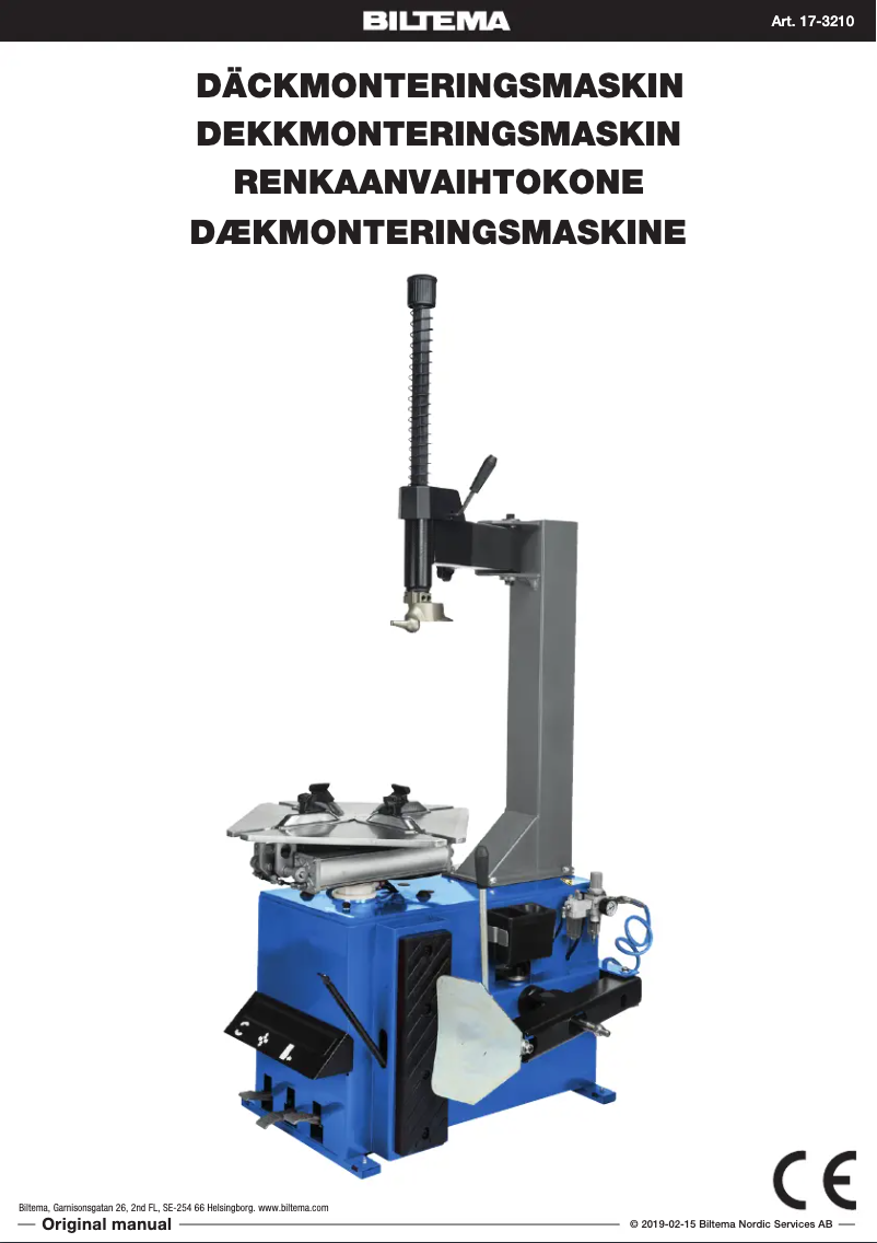 Page 1 de la notice Manuel utilisateur Biltema 17-3210