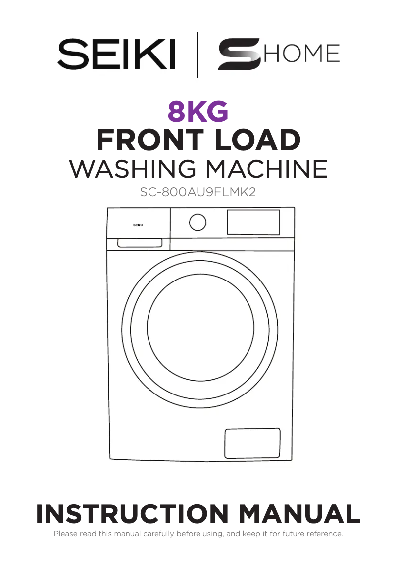 Image de la première page du manuel de l'appareil SC-800AU9FLMK2