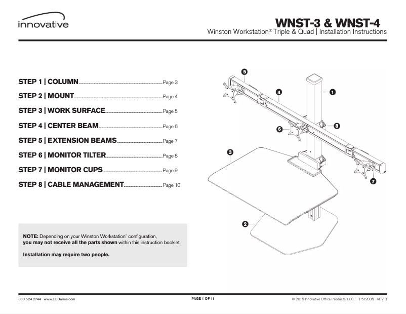 Page 1 de la notice Manuel utilisateur Innovative WNST-4