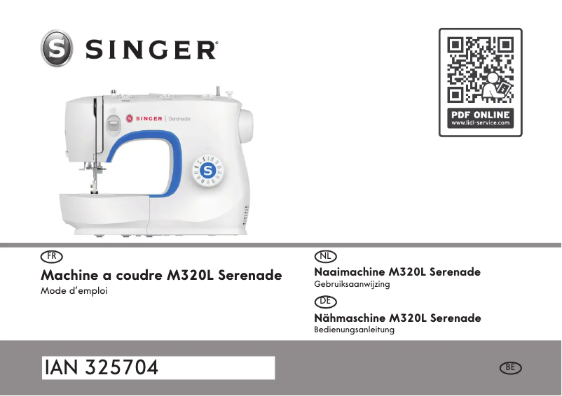 Page 1 de la notice Manuel utilisateur Singer M320L