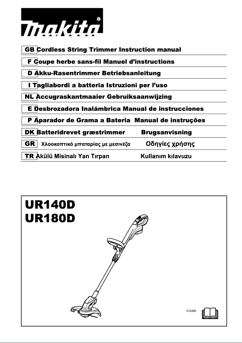 Page n°1 - Manuel utilisateur Makita UR180DW