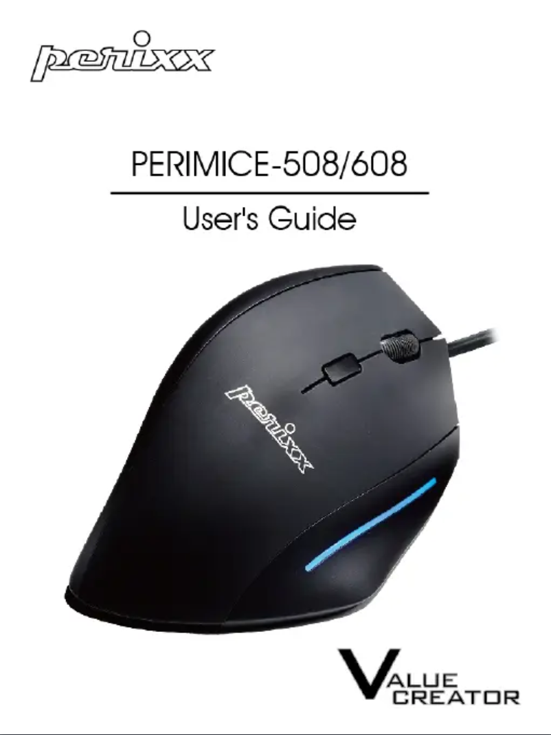 Page n°1 - Manuel utilisateur Perixx PERIMICE-608