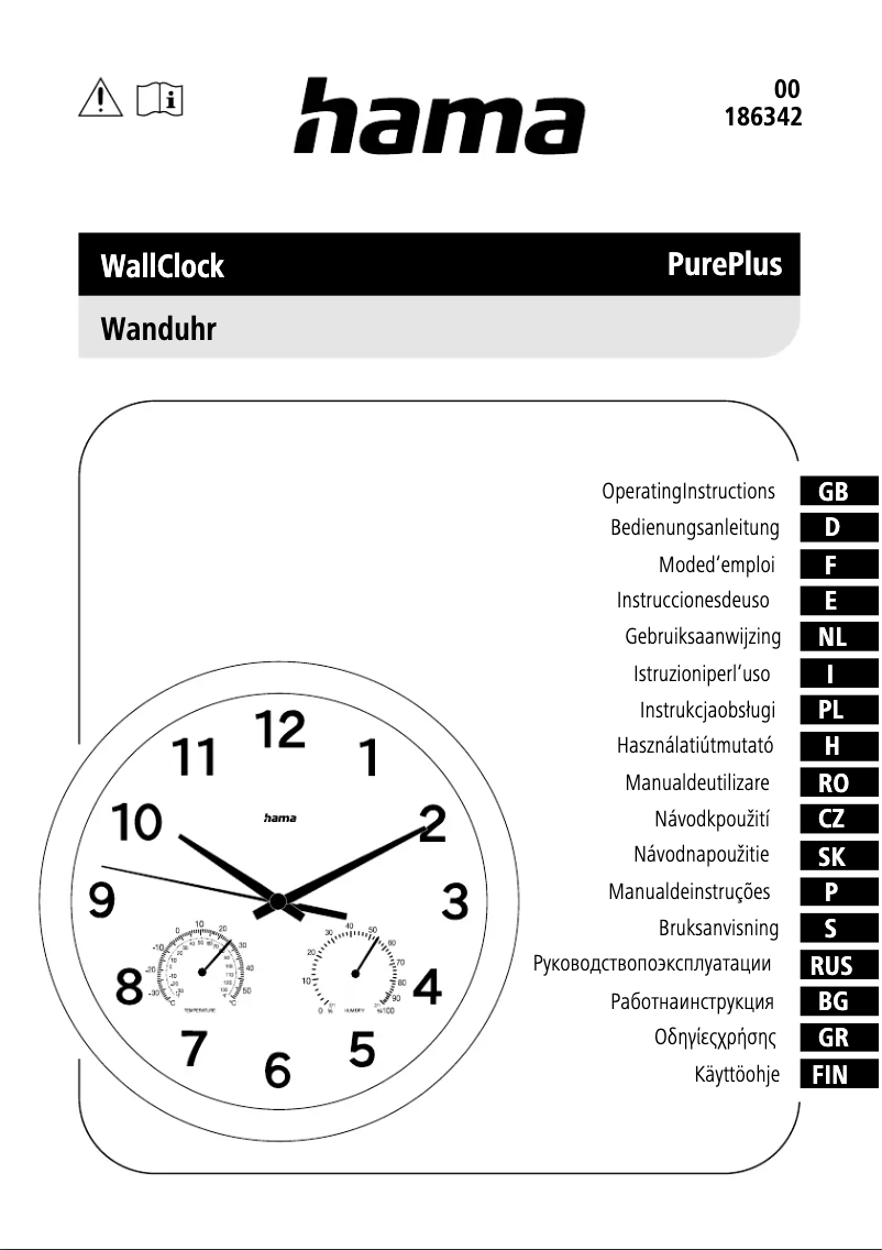 Image de la première page du manuel de l'appareil Pure Plus