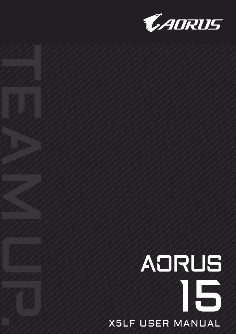 Page n°1 - Manuel utilisateur Gigabyte AORUS 15