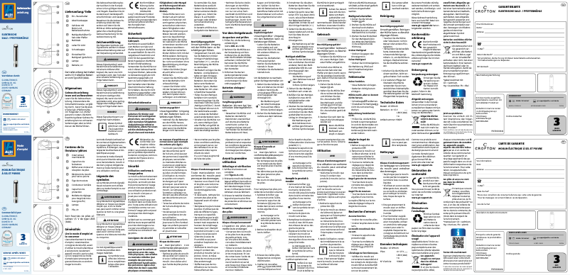 Page 1 de la notice Manuel utilisateur Crofton GT-SPM-05