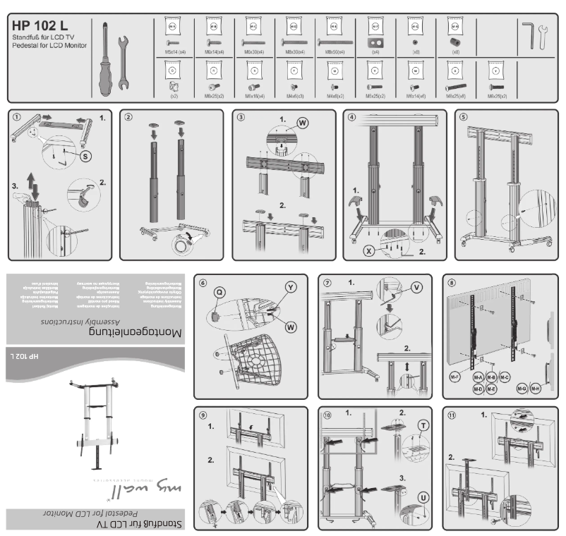 Page 1 de la notice Manuel utilisateur My Wall HP 102 L