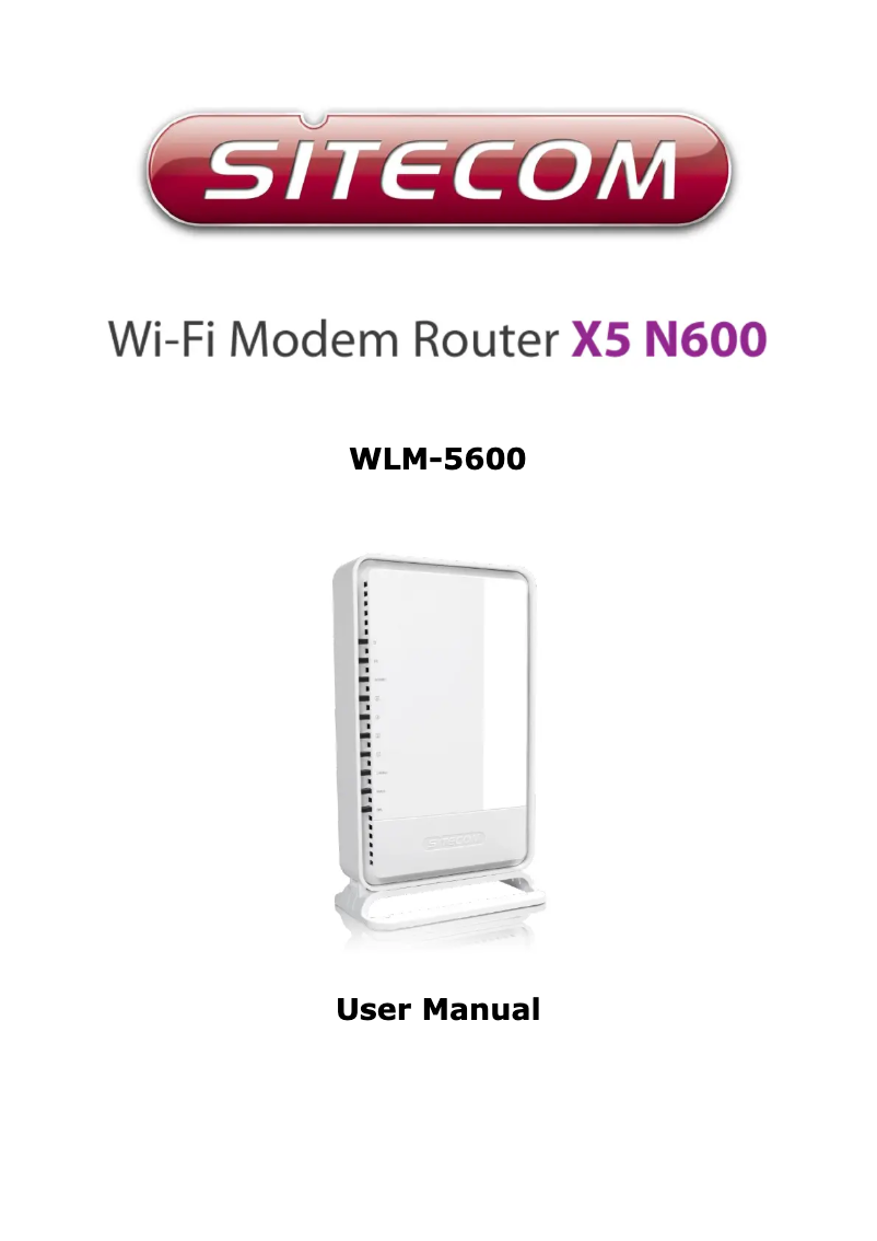 Page n°1 - Manuel utilisateur Sitecom WLM-5600