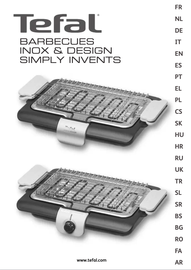 Page 1 de la notice Manuel utilisateur Tefal Simply Invents Inox & Design BG2140