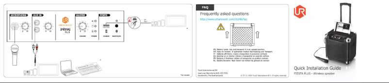 Page 1 de la notice Manuel utilisateur Urban Revolt Fiësta Plus