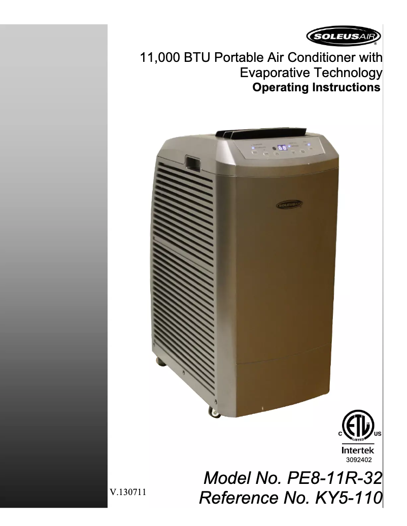 Image de la première page du manuel de l'appareil PE8-11R-32