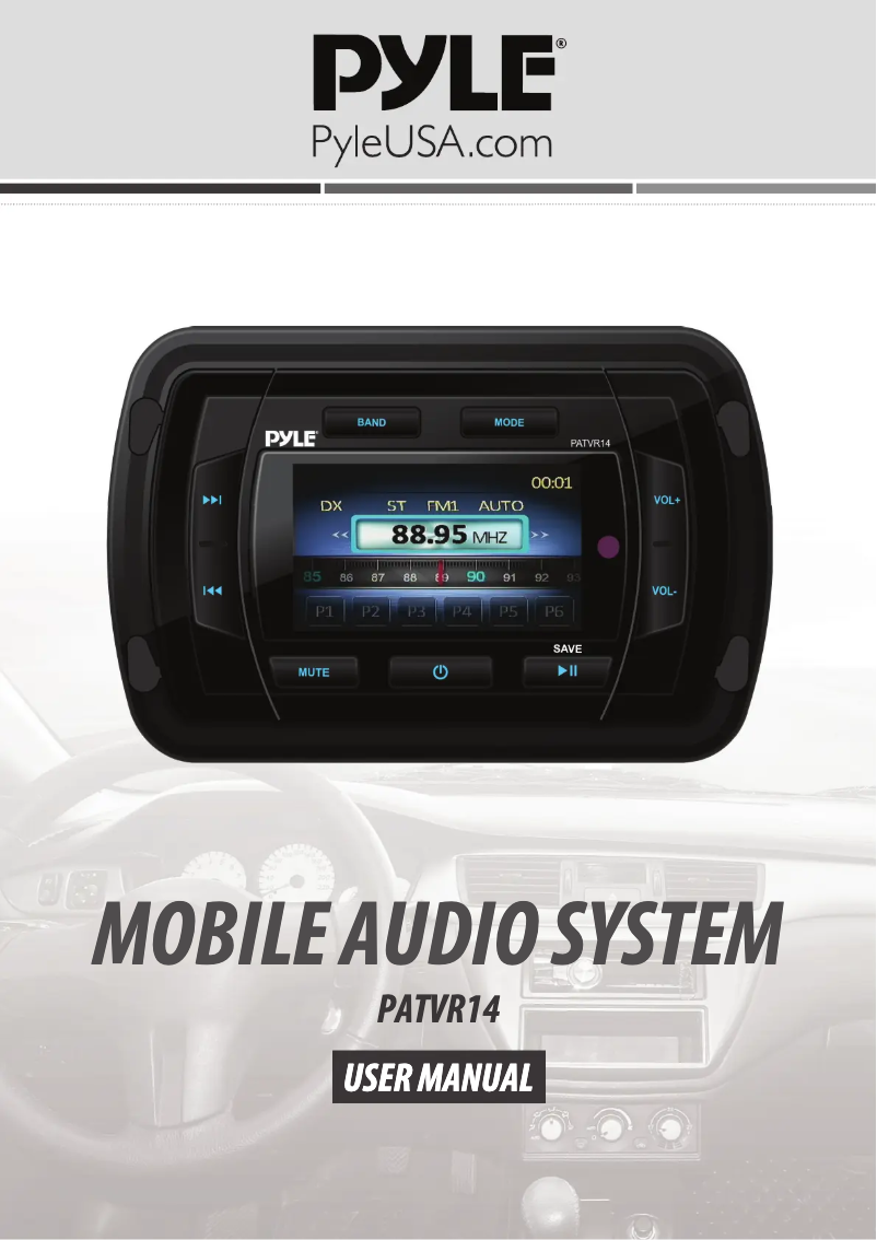 Page 1 de la notice Manuel utilisateur Pyle PATVR14