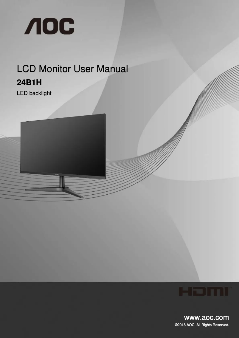 Page 1 de la notice Label énergétique AOC 24B1H