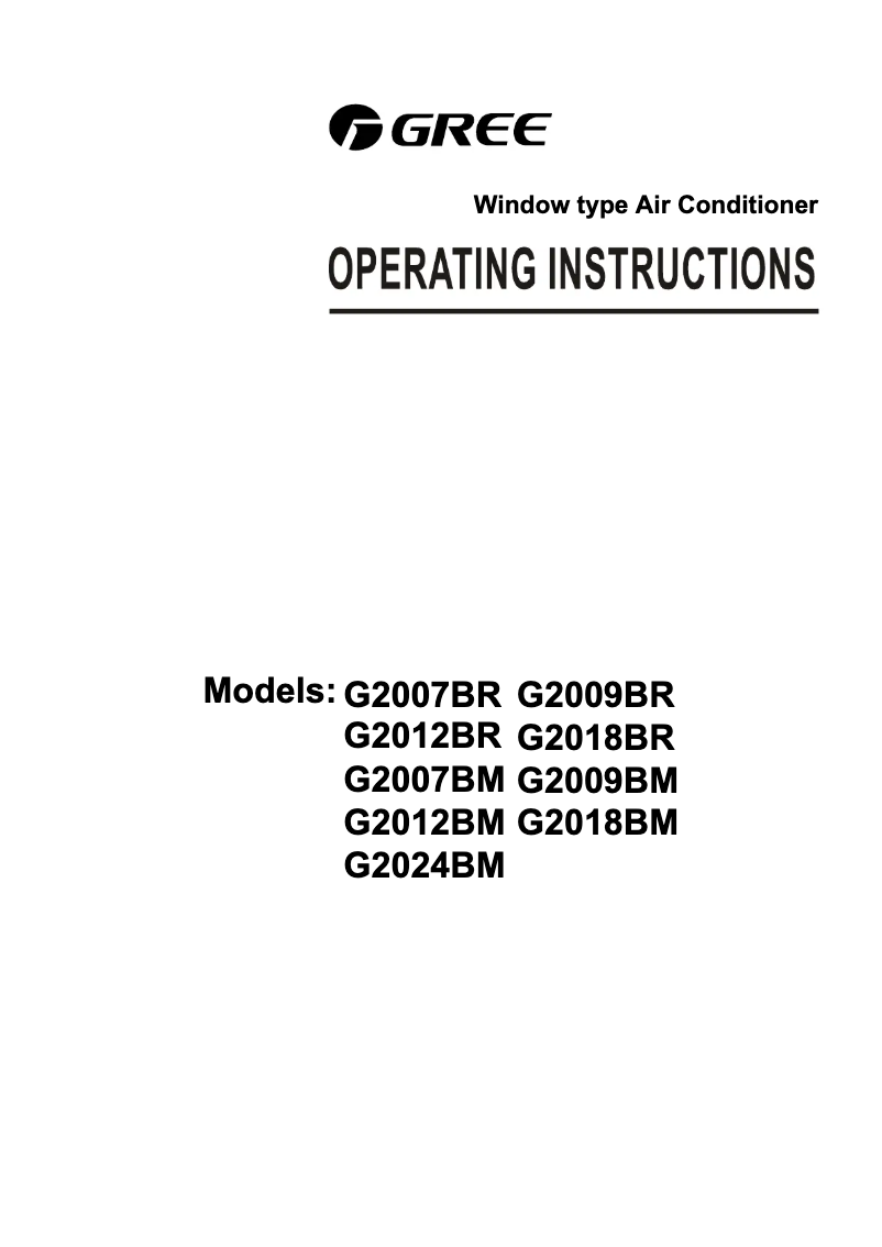 Imagen de la primera página del manual del dispositivo G2009BM