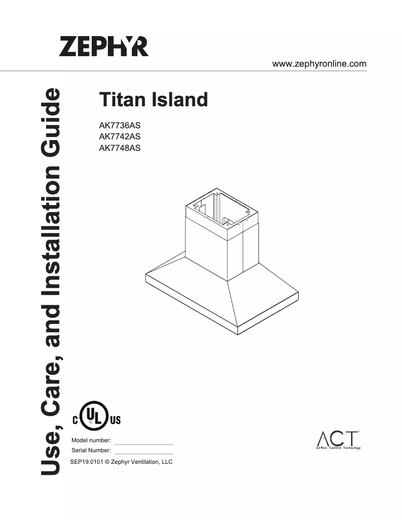 Image de la première page du manuel de l'appareil Titan Island AK7742AS