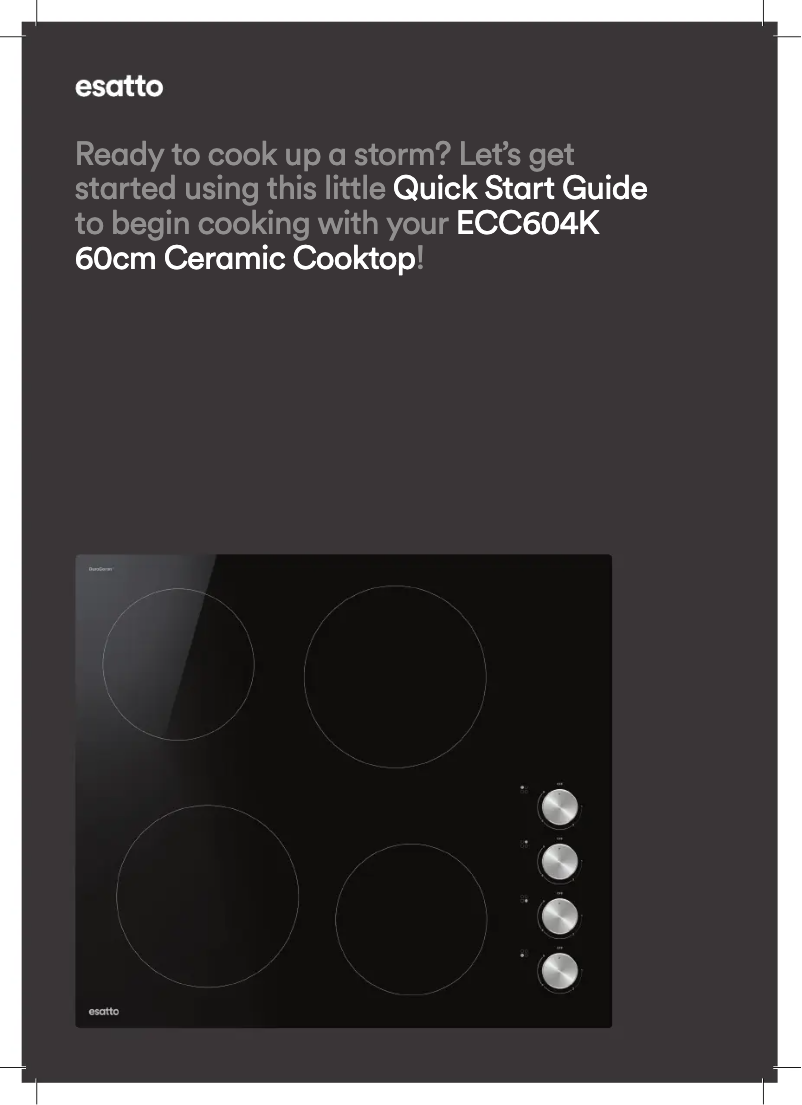 Page n°1 - Guide de démarrage rapide Esatto ECC604K