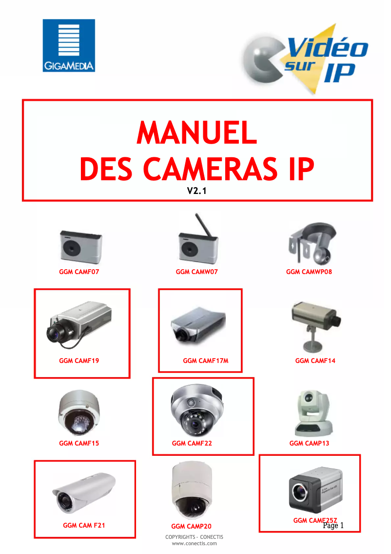 Image de la première page du manuel de l'appareil GGM CAMF25Z